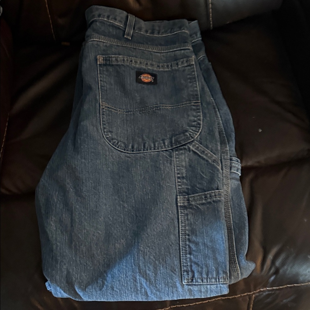 Dickies Men's Relaxed Fit light Blue Jeans